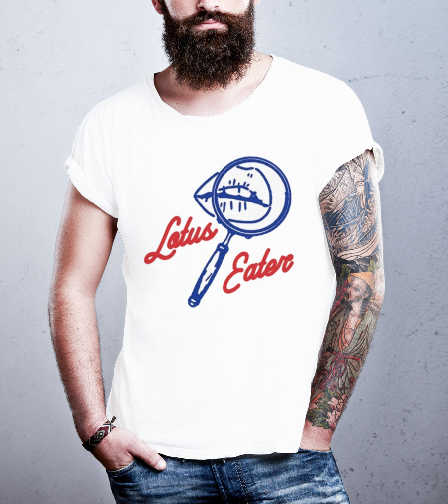 Lotus Eater Eye Magnifying Glass Logo T-Shirt