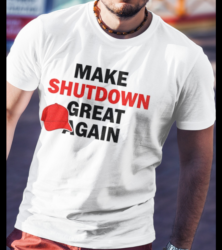 MAGA Make Shutdown Great Again Red Hat T-Shirt