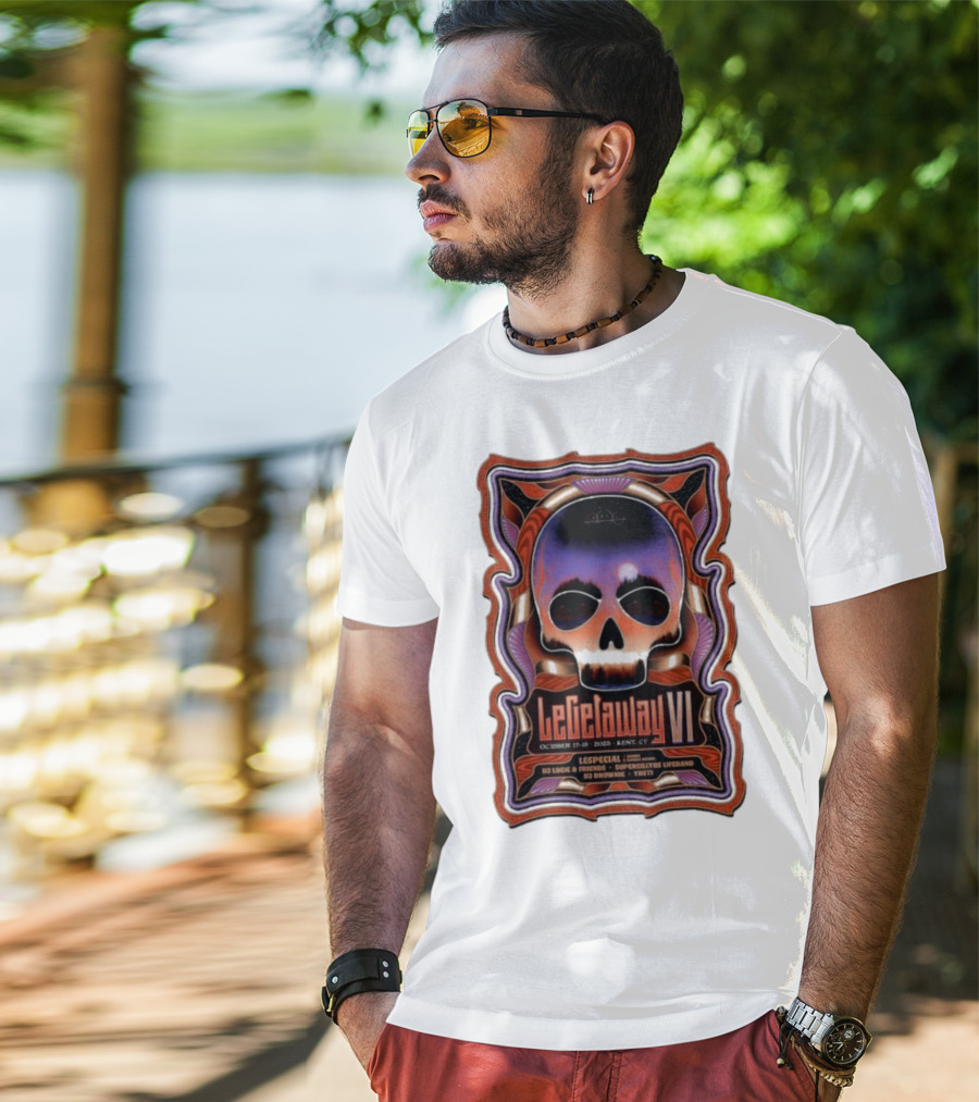 LeGetaway VI Lespecial October 17-19 2025 Kent CT Skull DJ Logic Supersillyus Lifeband T-Shirt