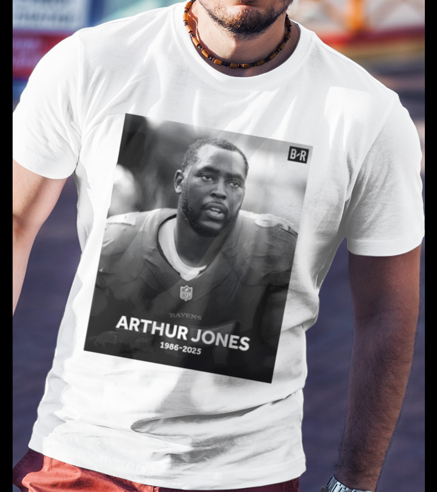 Arthur Jones Baltimore Ravens NFL Player Tribute 1986-2025 T-Shirt