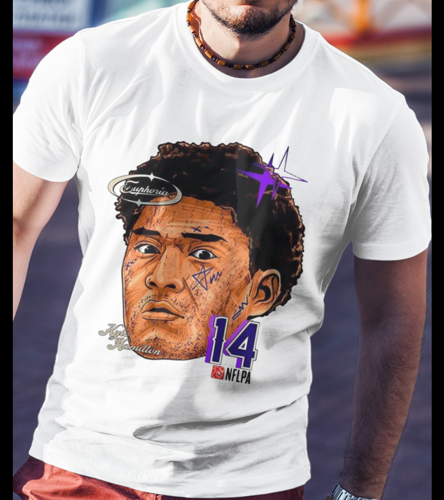 Kyle Hamilton Baltimore Ravens Euphoria Number 14 Ravens Star T-Shirt