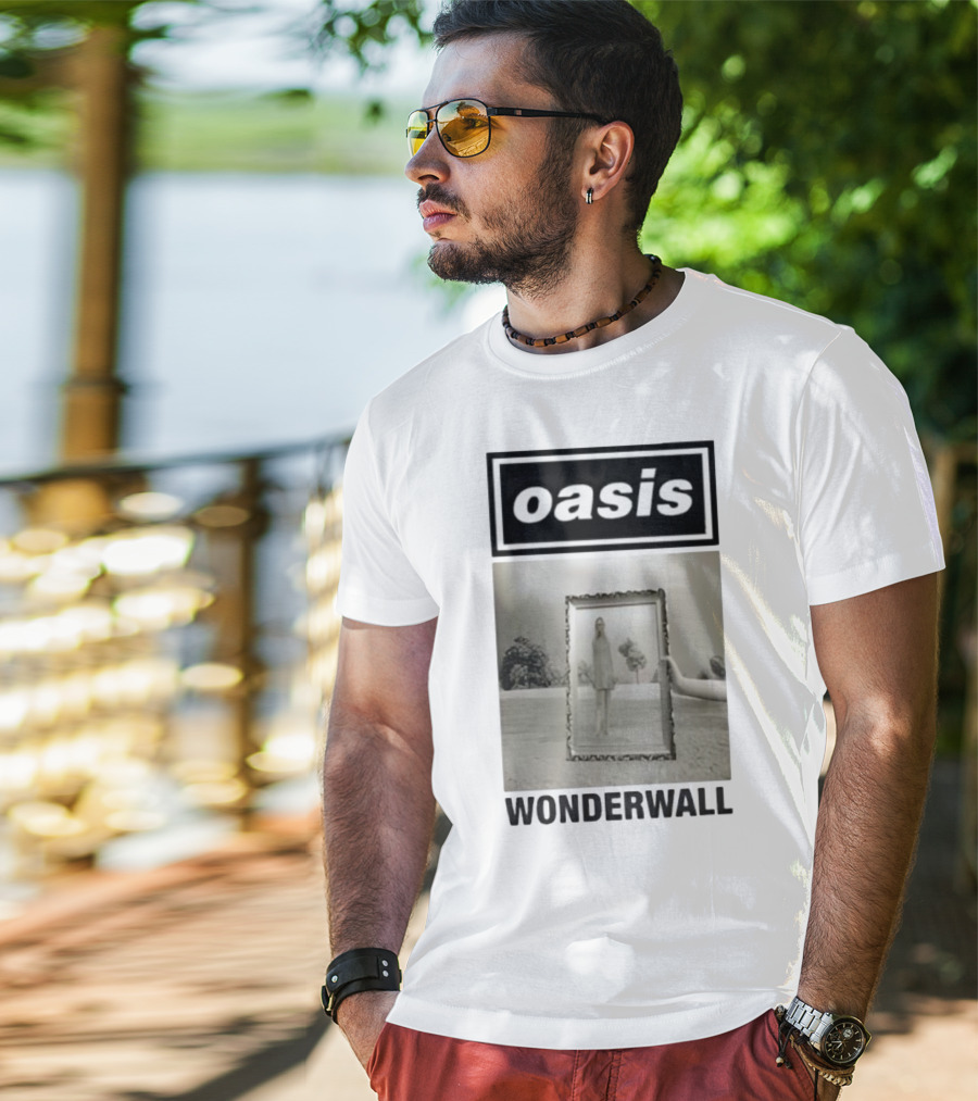 Oasis Wonderwall Single Oasisinet Visual T-Shirt
