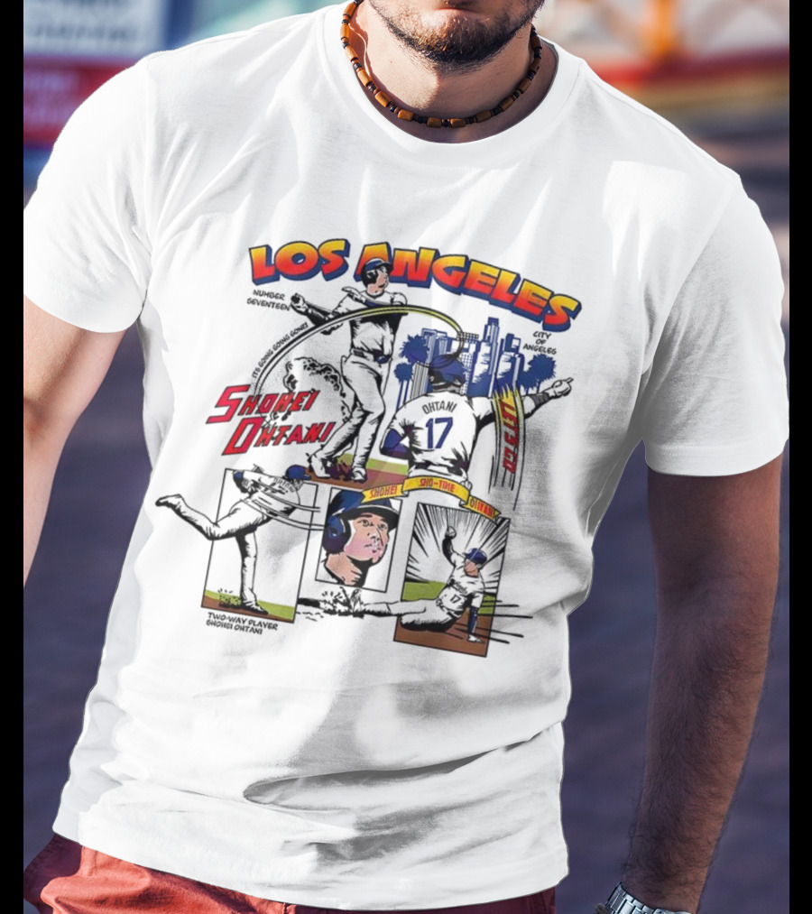 Los Angeles Shohei Ohtani Sho-Time Baseball Comic 17 T-Shirt