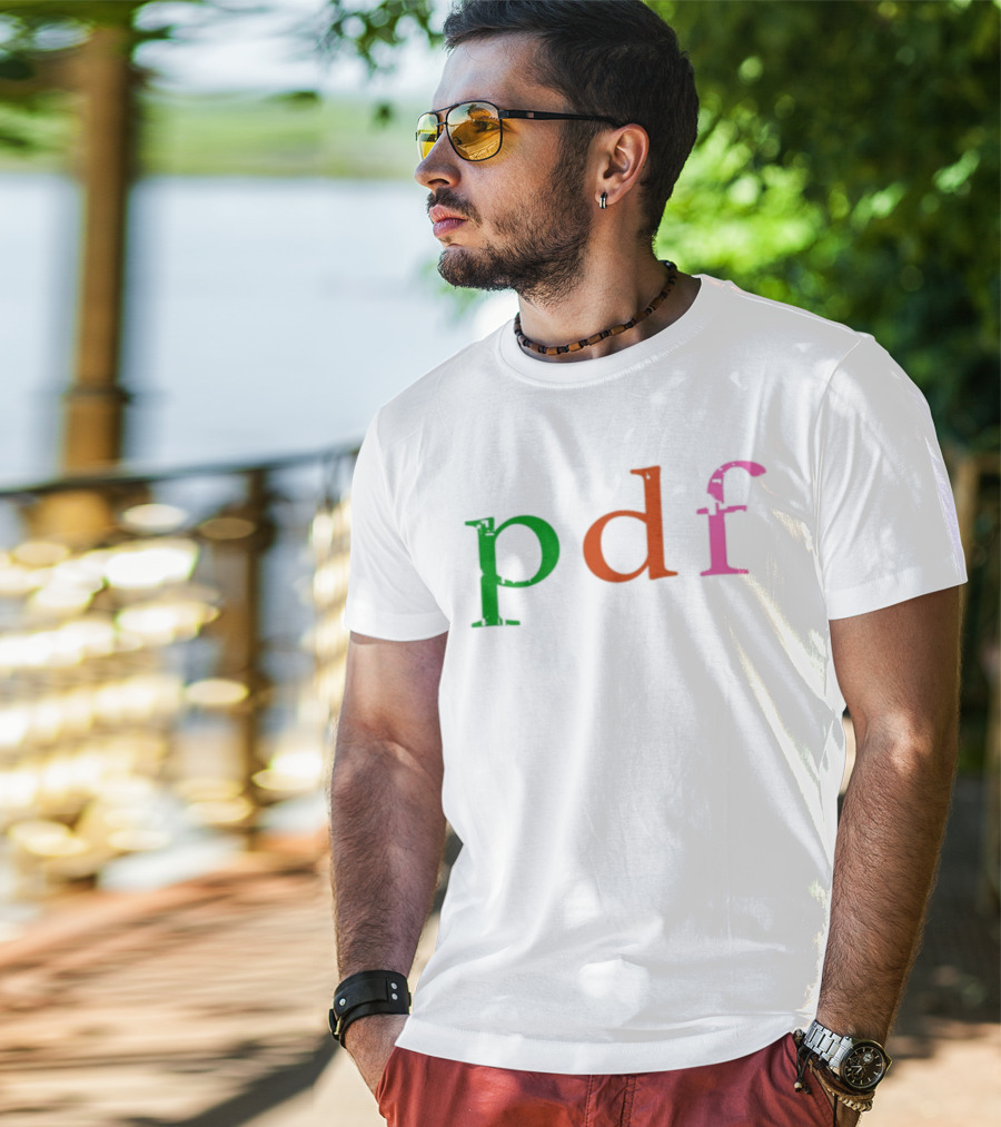 Pdf These Files Contain Confidential Multicolor Text T-Shirt