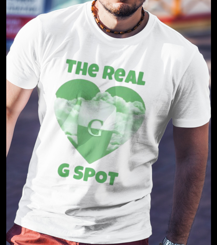 The Real G Spot Green Heart Cloud Pint T-Shirt