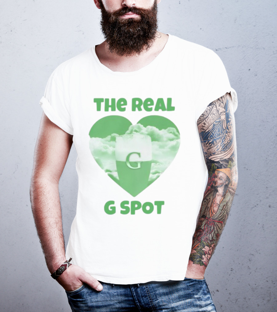 The Real G Spot Green Heart Cloud Pint T-Shirt