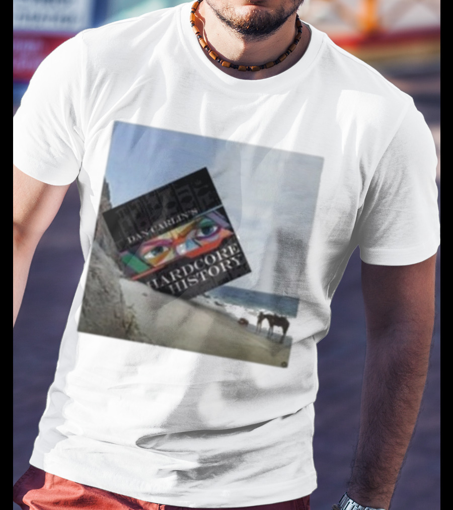 Dan Carlin Hardcore History Podcast Planet Of The Apes Beach Scene T-Shirt