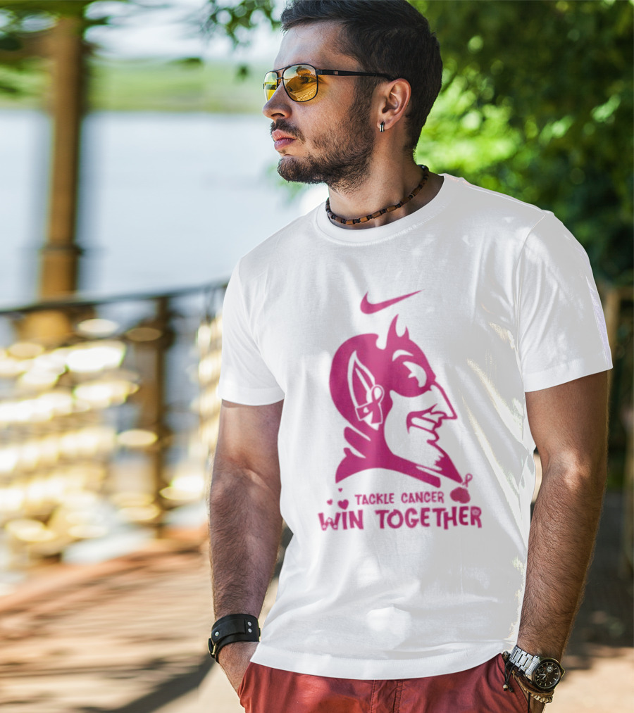 Duke Blue Devils Nike Tackle Cancer Win Together In October We Wear Pink T-Shirt