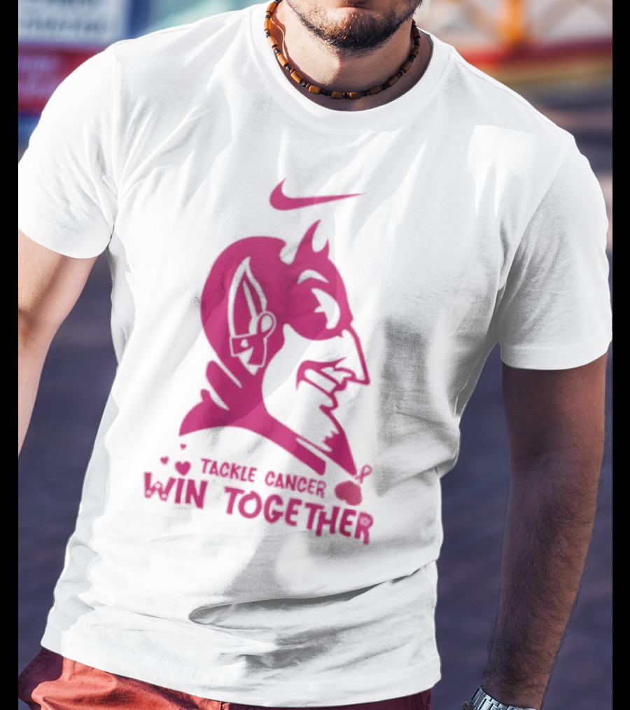 Duke Blue Devils Nike Tackle Cancer Win Together In October We Wear Pink T-Shirt