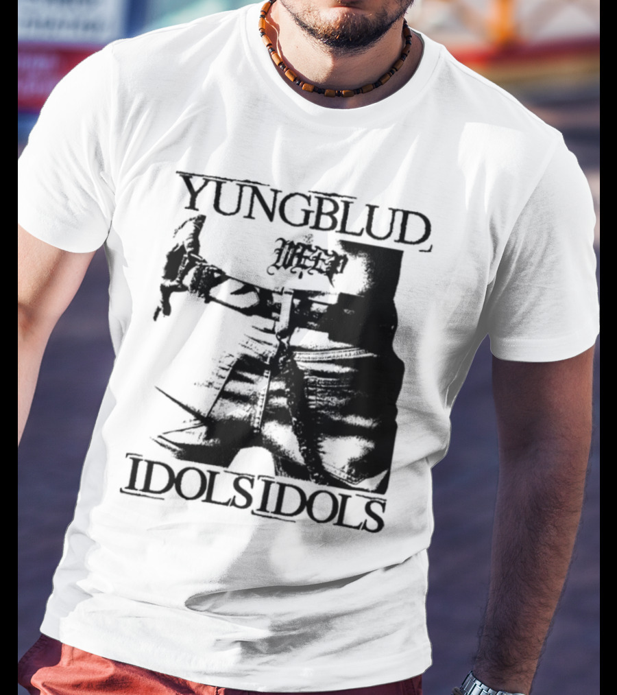 Yungblud Idolsidols Limited White Tattoo Design T-Shirt