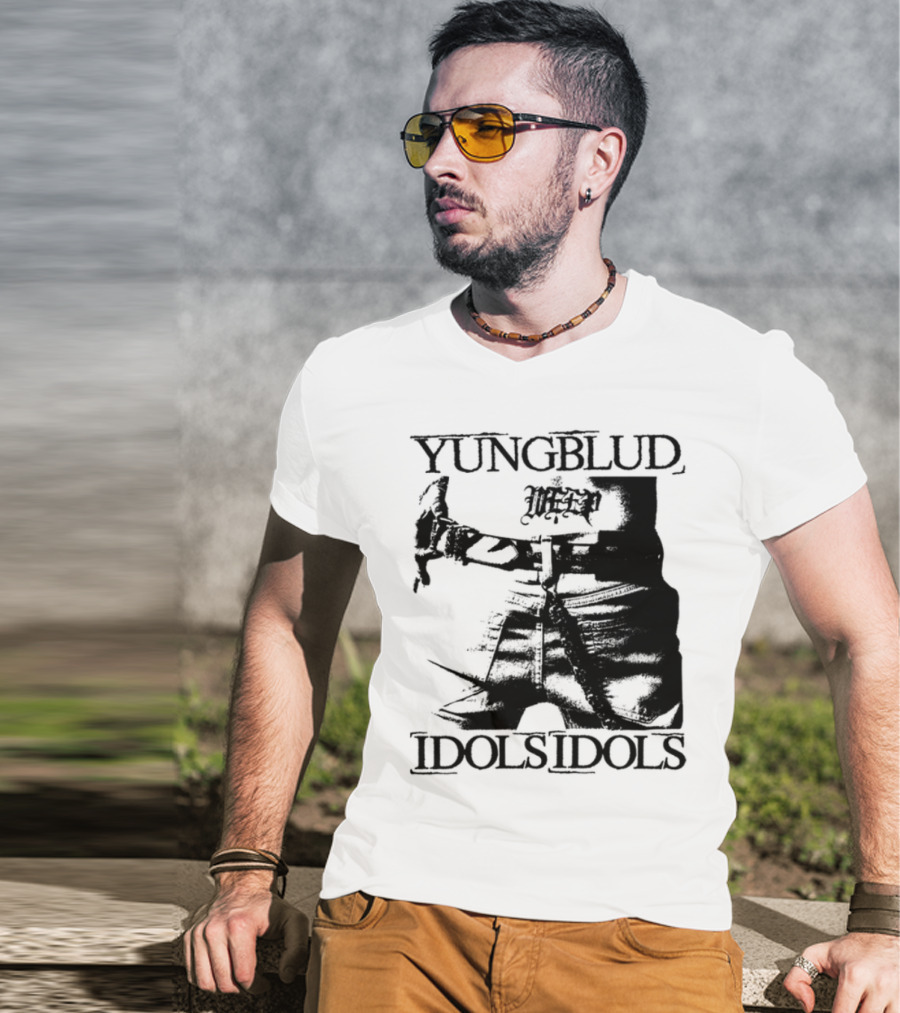 Yungblud Idolsidols Limited White Tattoo Design T-Shirt