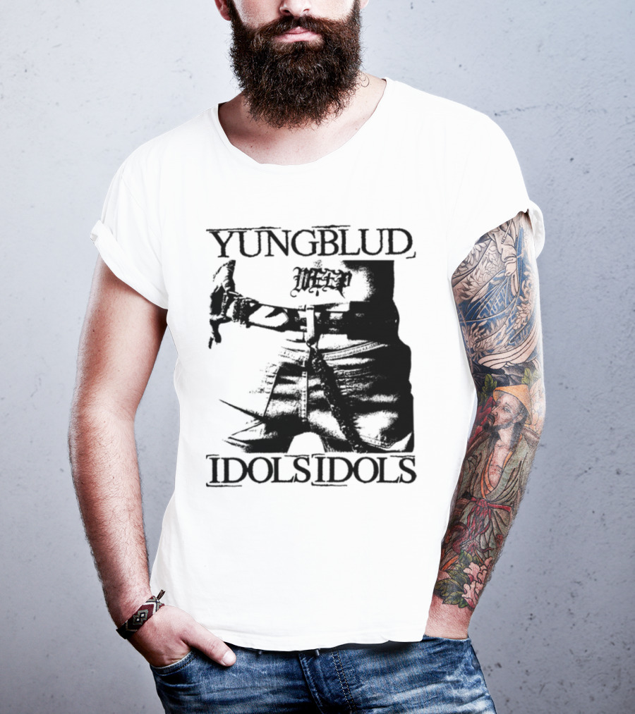 Yungblud Idolsidols Limited White Tattoo Design T-Shirt