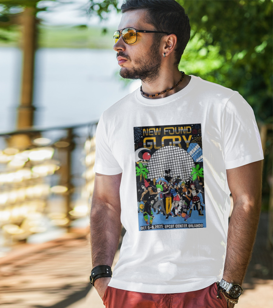 New Found Glory Epcot Center Orlando Oct 5-6 2025 Event Celebration T-Shirt