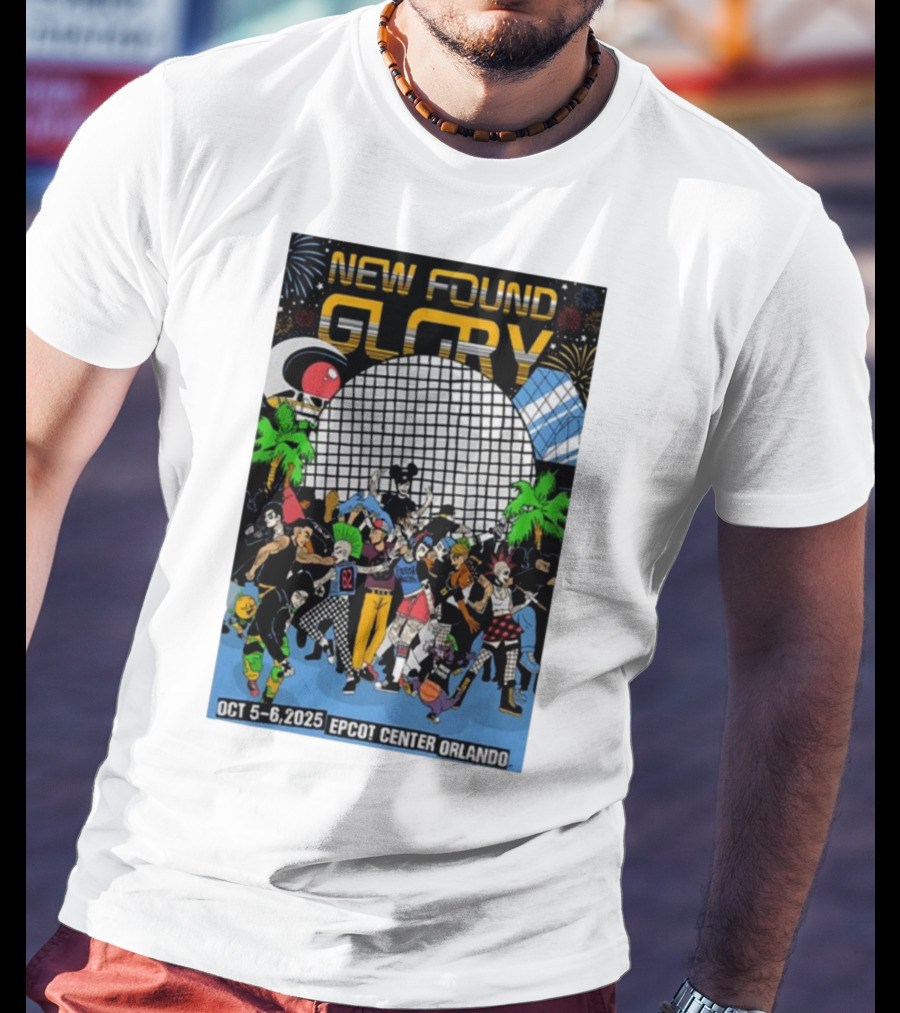 New Found Glory Epcot Center Orlando Oct 5-6 2025 Event Celebration T-Shirt