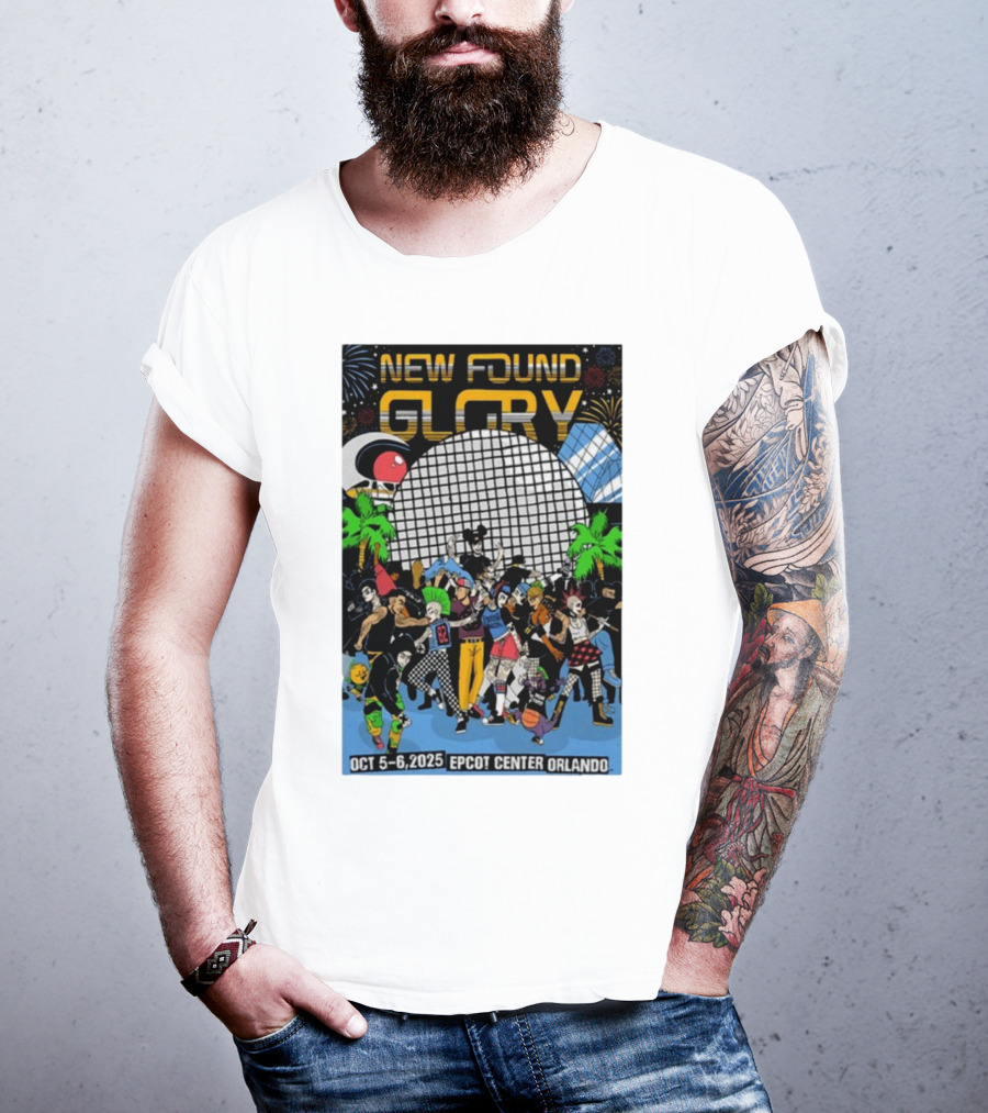 New Found Glory Epcot Center Orlando Oct 5-6 2025 Event Celebration T-Shirt
