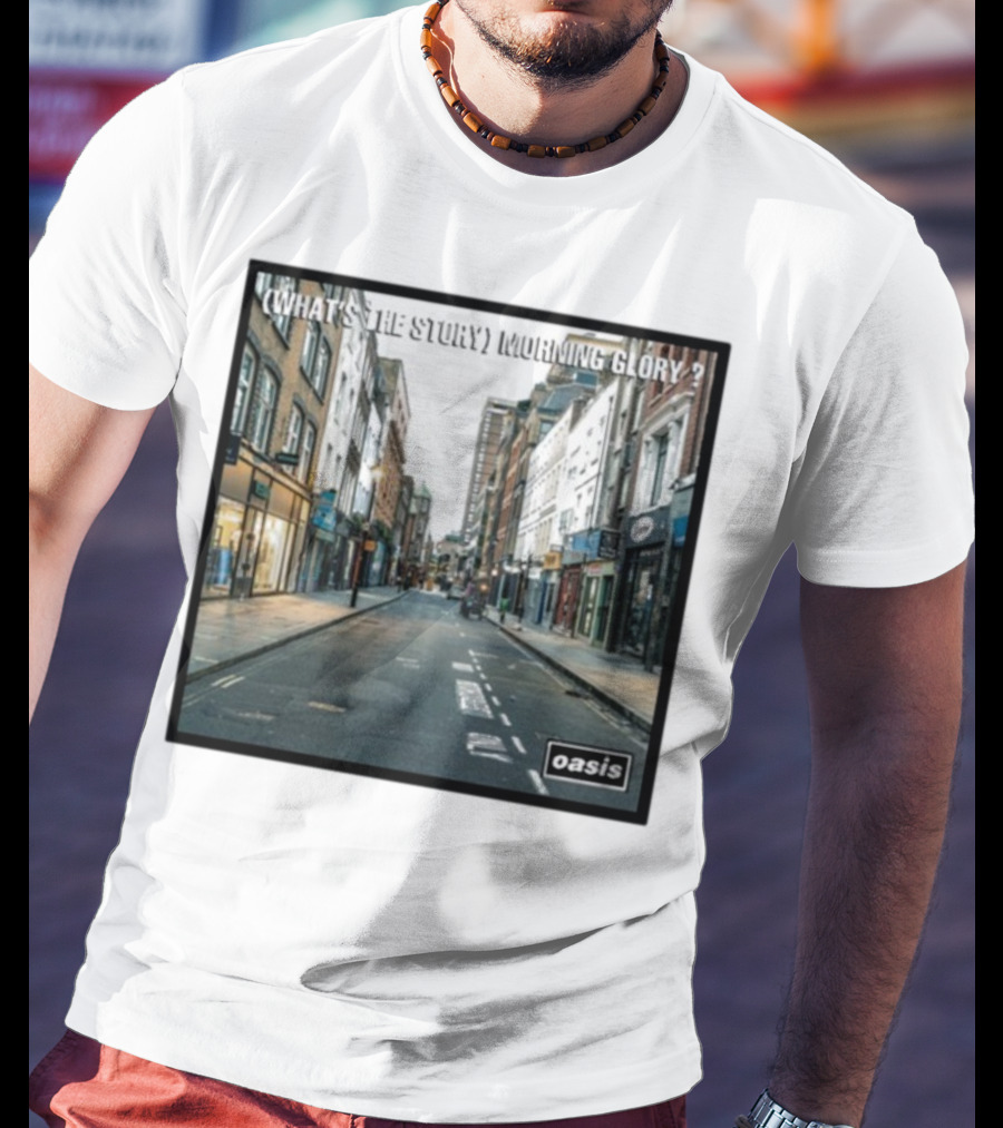 Oasis What's The Story Morning Glory Berwick Street Album Art Classic Scene T-Shirt