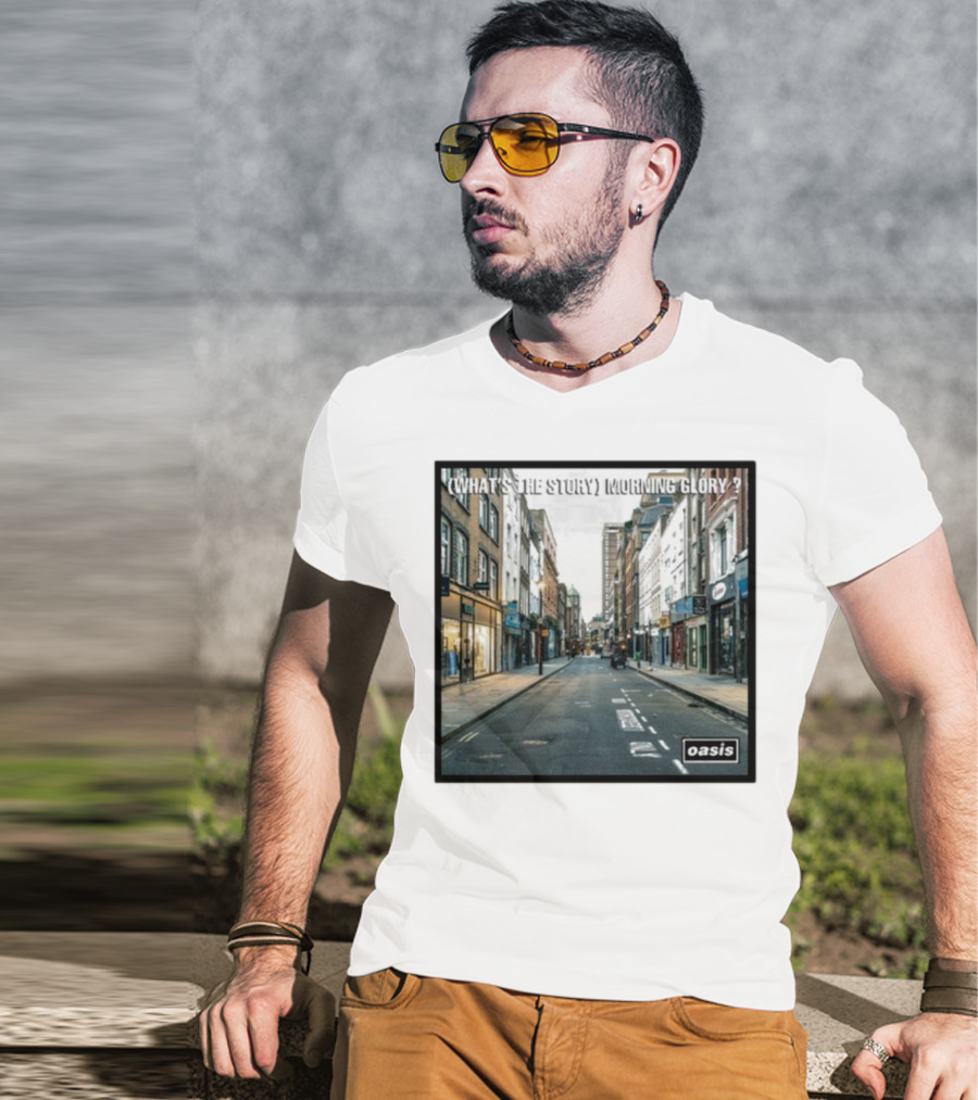 Oasis What's The Story Morning Glory Berwick Street Album Art Classic Scene T-Shirt