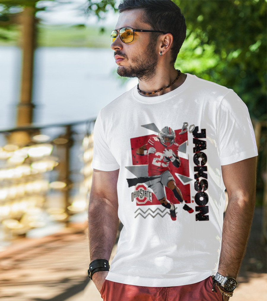 Bo Jackson Ohio State Football 90s Style T-Shirt