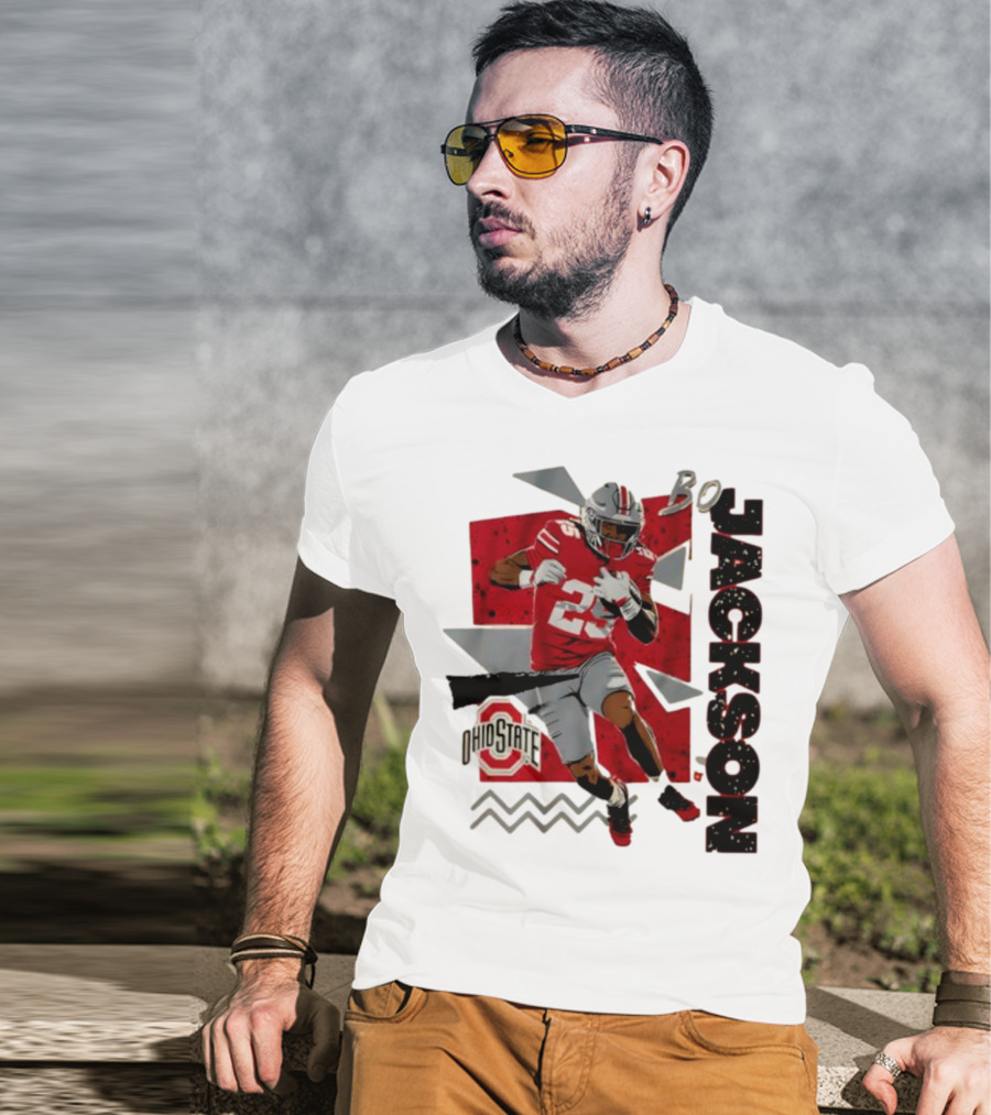 Bo Jackson Ohio State Football 90s Style T-Shirt