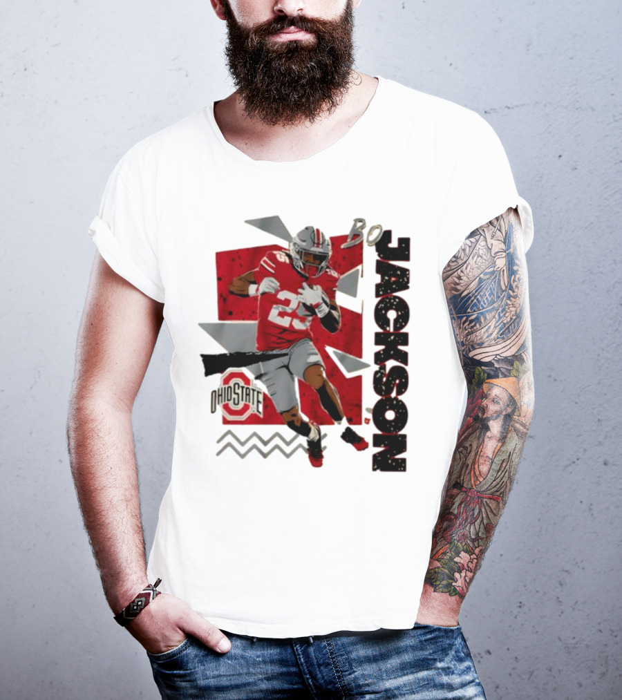Bo Jackson Ohio State Football 90s Style T-Shirt
