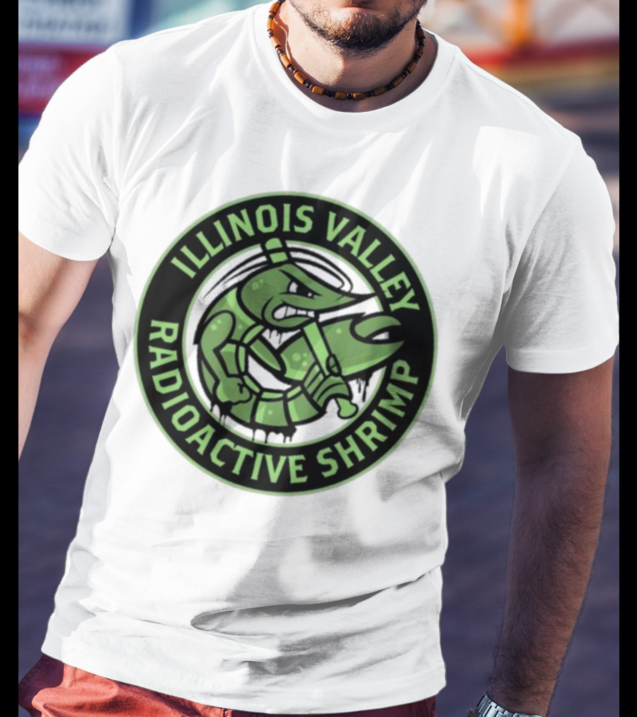 Illinois Valley Radioactive Pistol Shrimp Team Logo T-Shirt