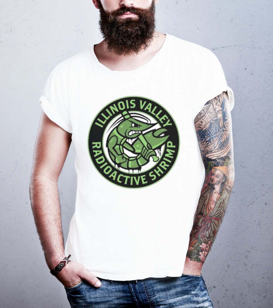 Illinois Valley Radioactive Pistol Shrimp Team Logo T-Shirt