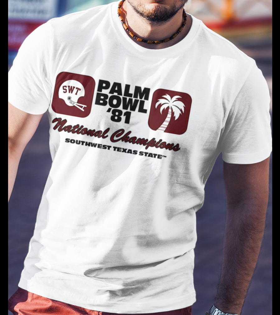 SWT 1981 Palm Bowl National Champions T-Shirt