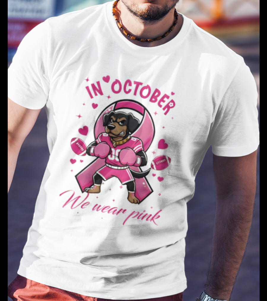 Tennessee Volunteers Breast Cancer Awareness In October We Wear Pink Tackle Cancer Score Hope T-Shirt