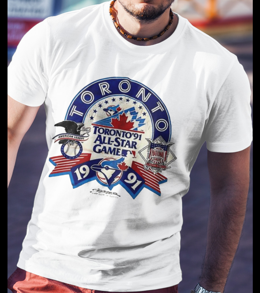 Toronto 1991 All-Star Game American National League Blue Jays T-Shirt