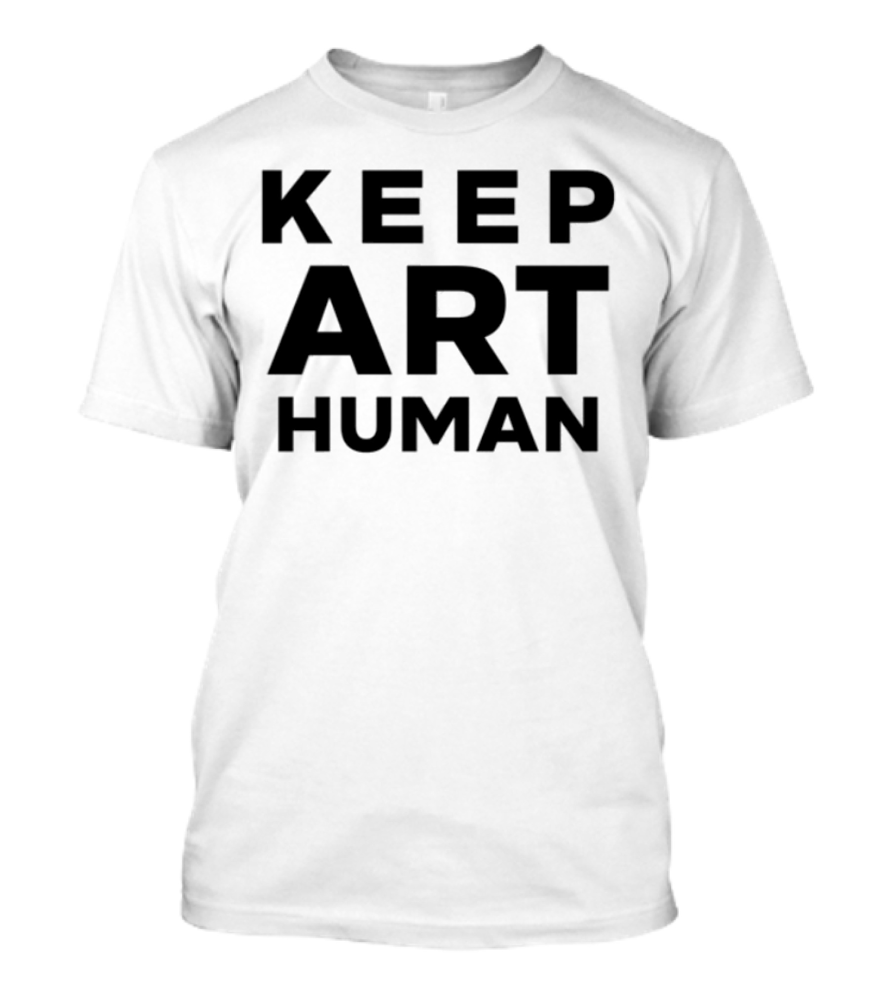 Alok Keep Art Human Vibrant Typography Style T-Shirt