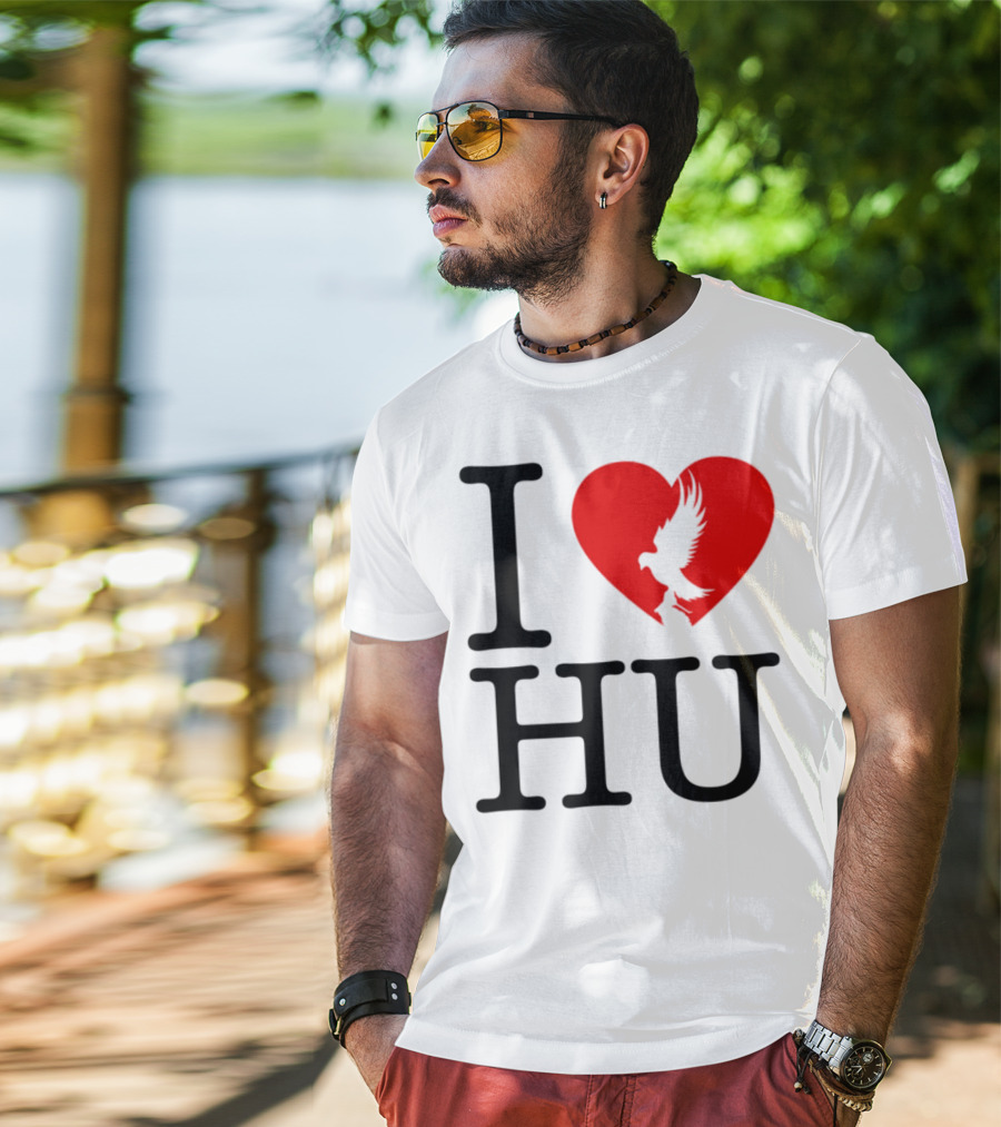 Hollywood Undead Spring 2025 I Love HU Heart And Eagle Icon T-Shirt