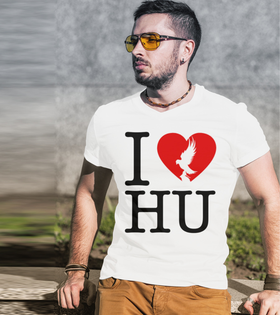 Hollywood Undead Spring 2025 I Love HU Heart And Eagle Icon T-Shirt