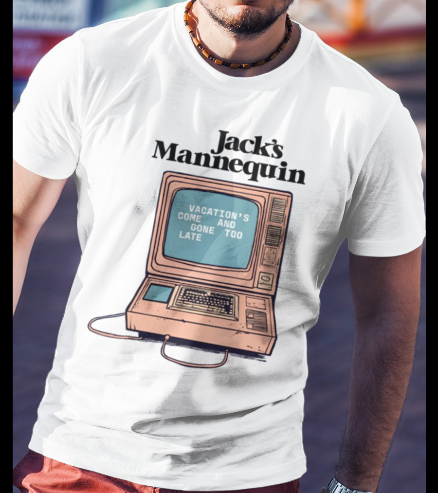 Jack's Mannequin Vacation Retro Computer Aesthetic T-Shirt