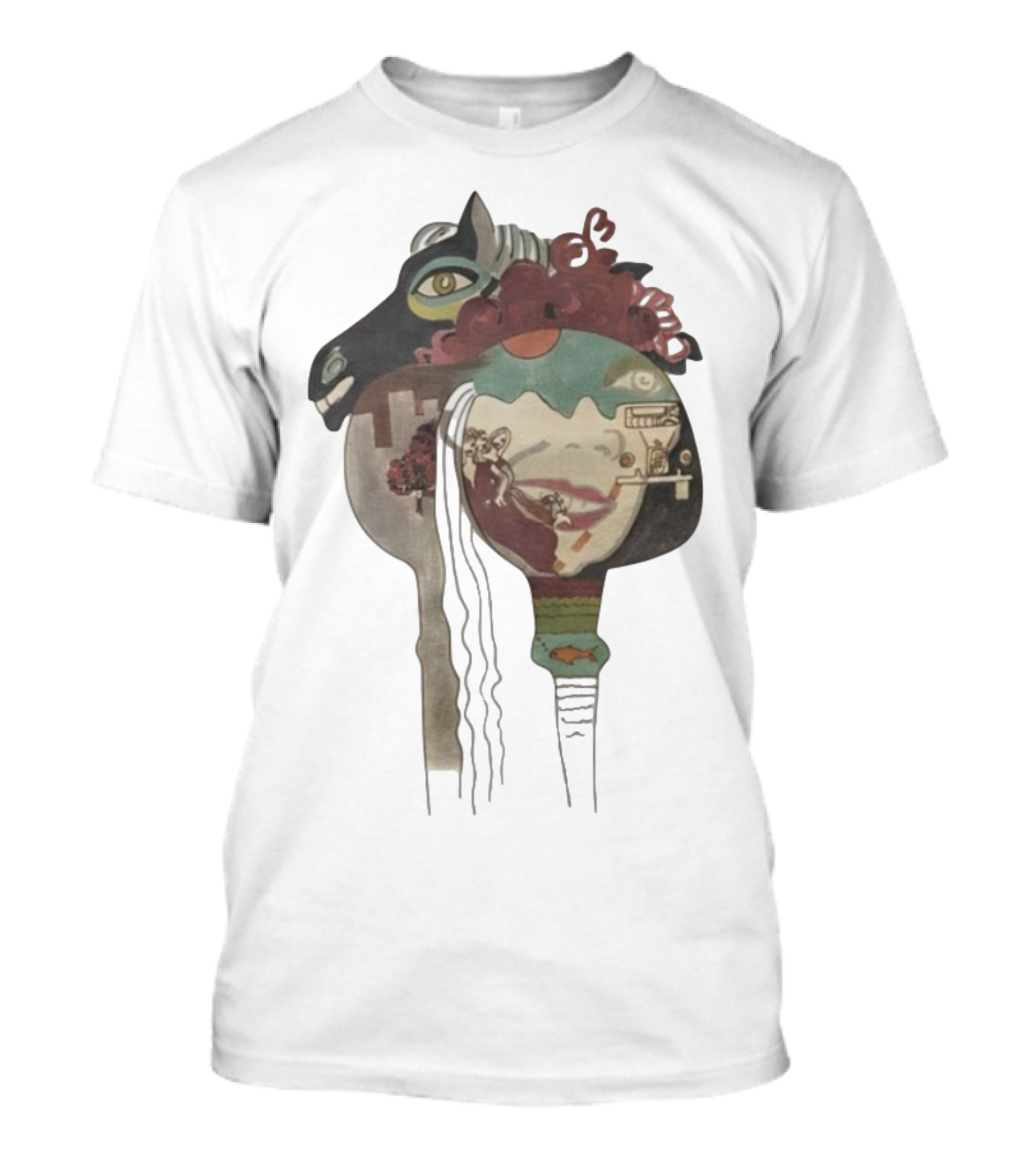 Joni Mitchell Horses Jam Surreal Artistic Expression T-Shirt