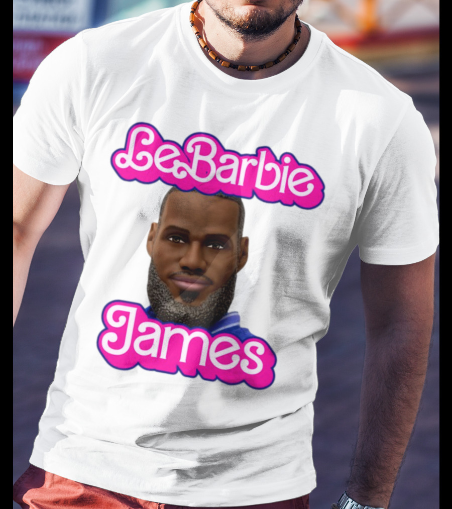 LeBarbie James Basketball Icon Parody T-Shirt