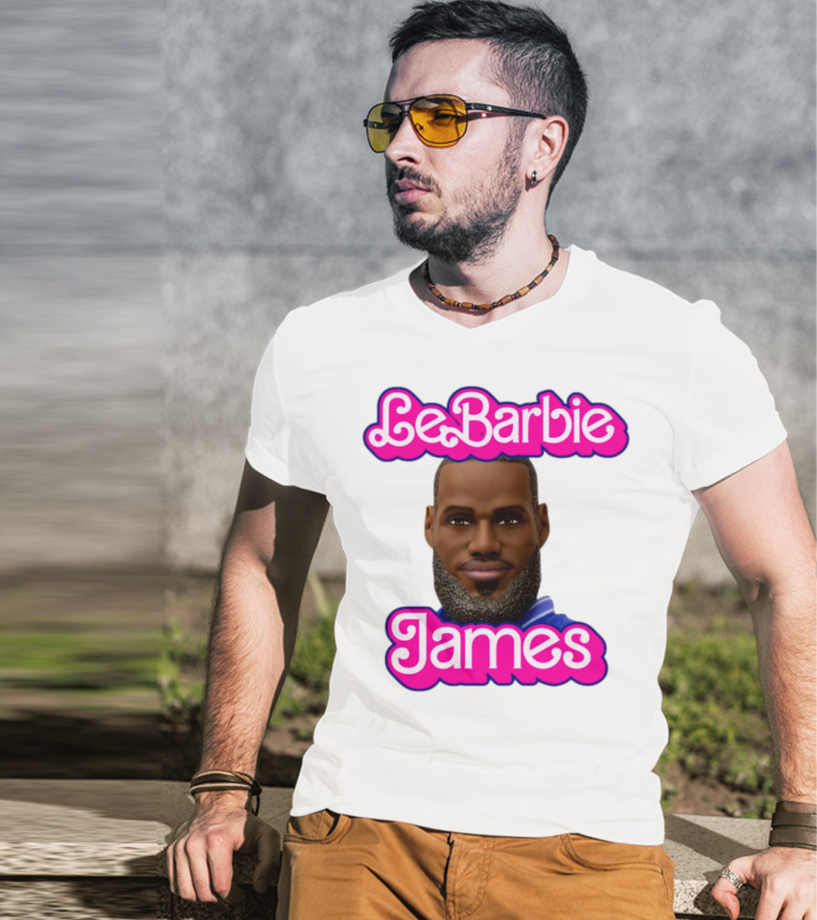 LeBarbie James Basketball Icon Parody T-Shirt