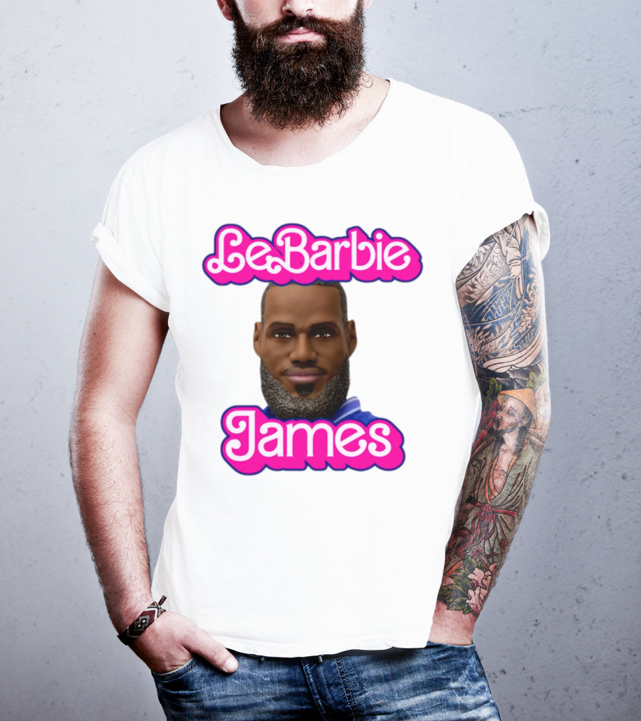 LeBarbie James Basketball Icon Parody T-Shirt