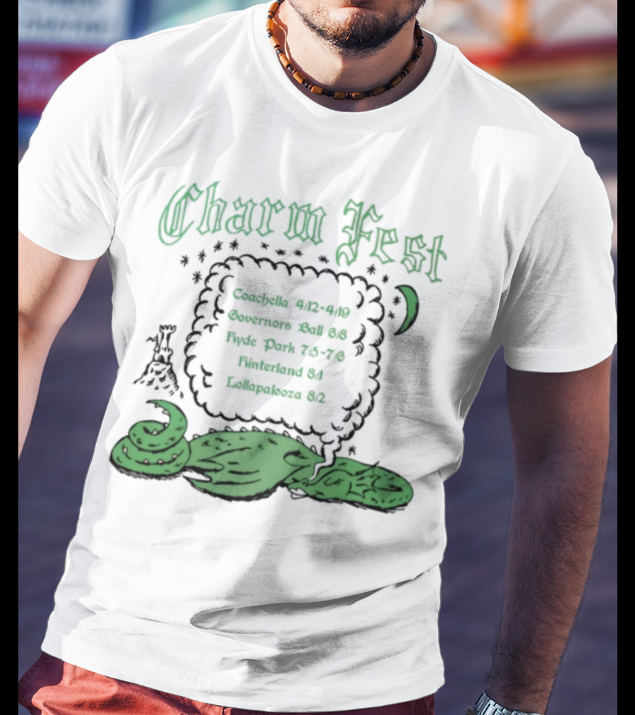 Charm Fest Coachella Governors Ball Hyde Park Primavera Hellapaloosa 2025 T-Shirt