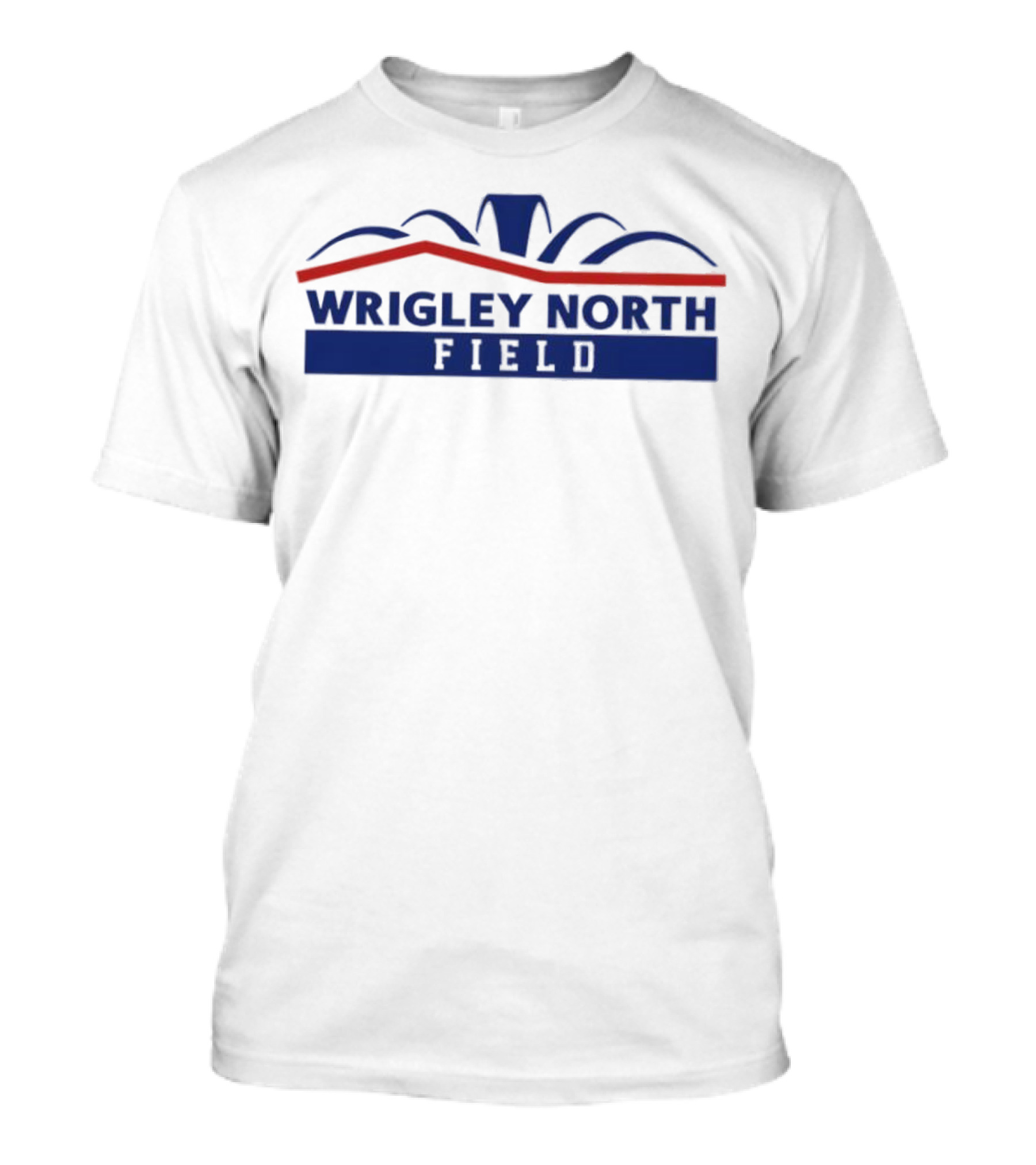Wrigley North Field Baseball Stadium Skyline Icon T-Shirt