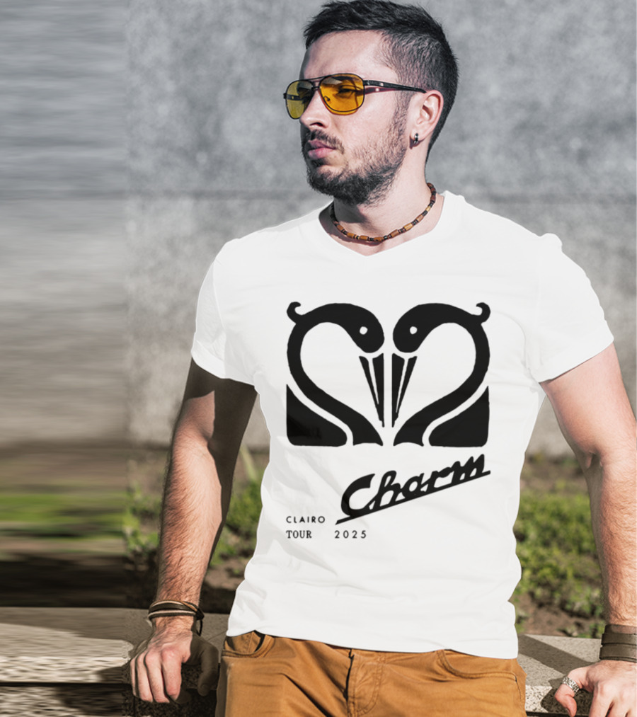 Charm Swan Europe Tour 23 Concert Aesthetic Retro Swans T-Shirt