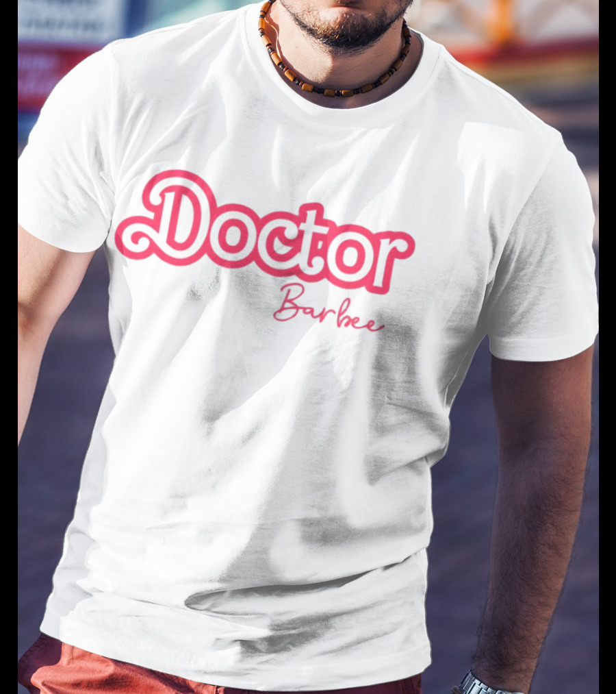 Doctor Barbee Retro Style Pink Font T-Shirt