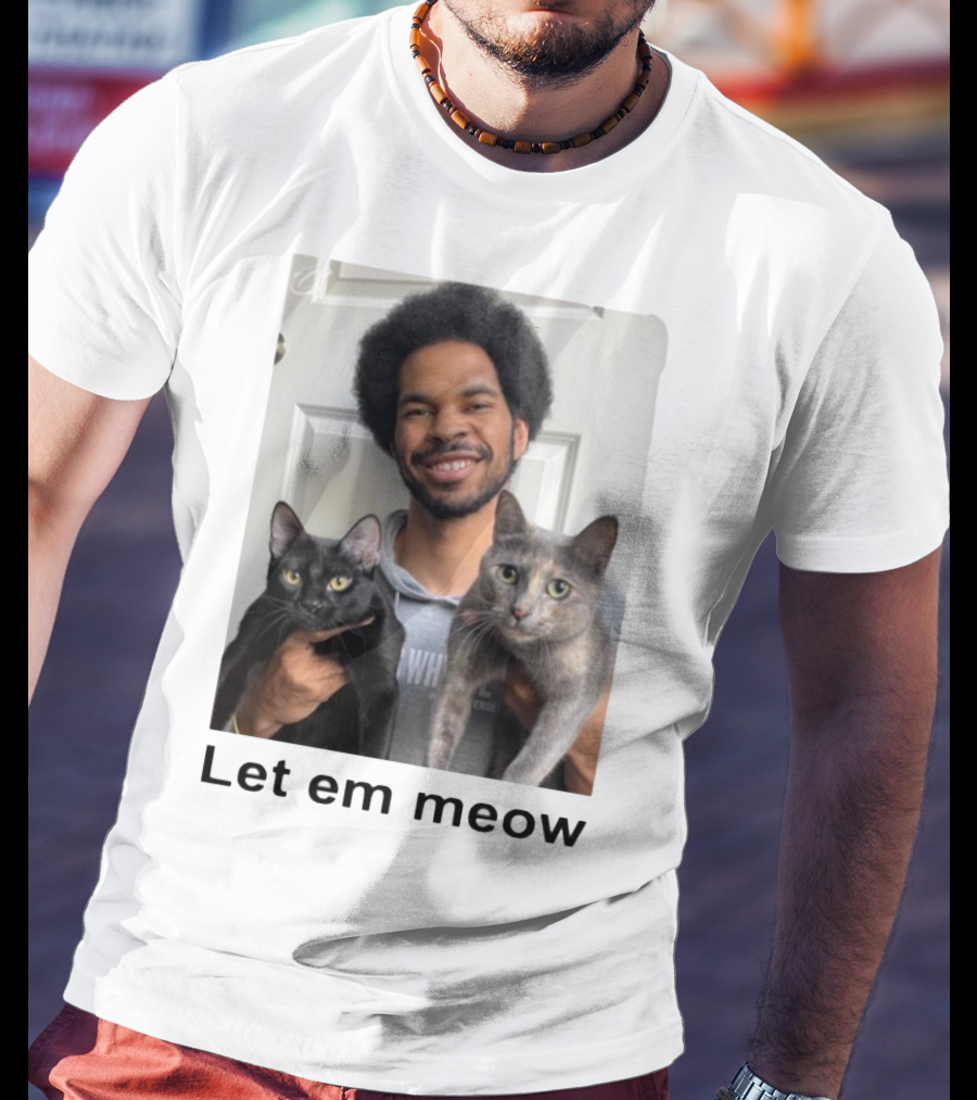 Limited Let Em Meow Jarrett Allen Cats T-Shirt
