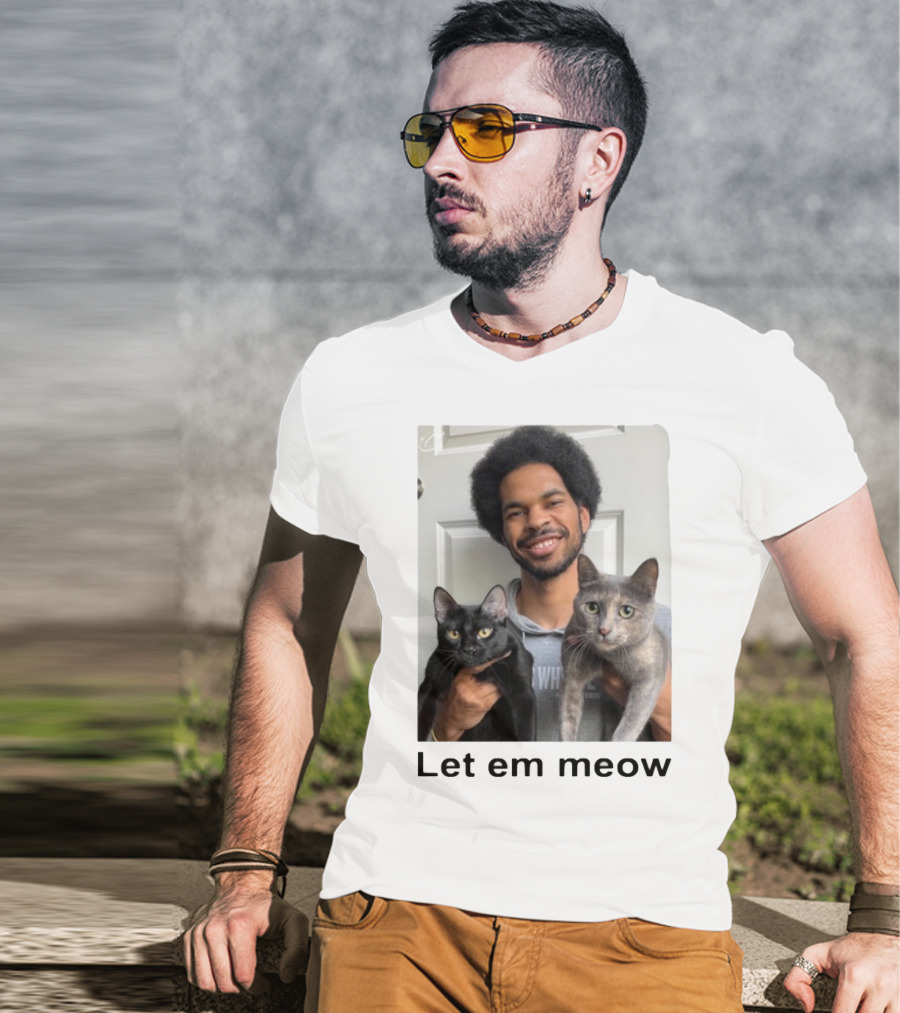 Limited Let Em Meow Jarrett Allen Cats T-Shirt
