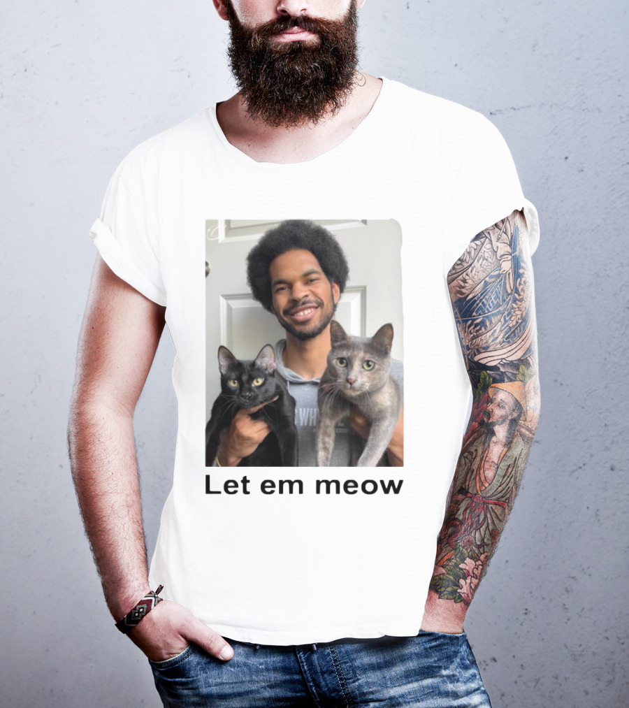 Limited Let Em Meow Jarrett Allen Cats T-Shirt