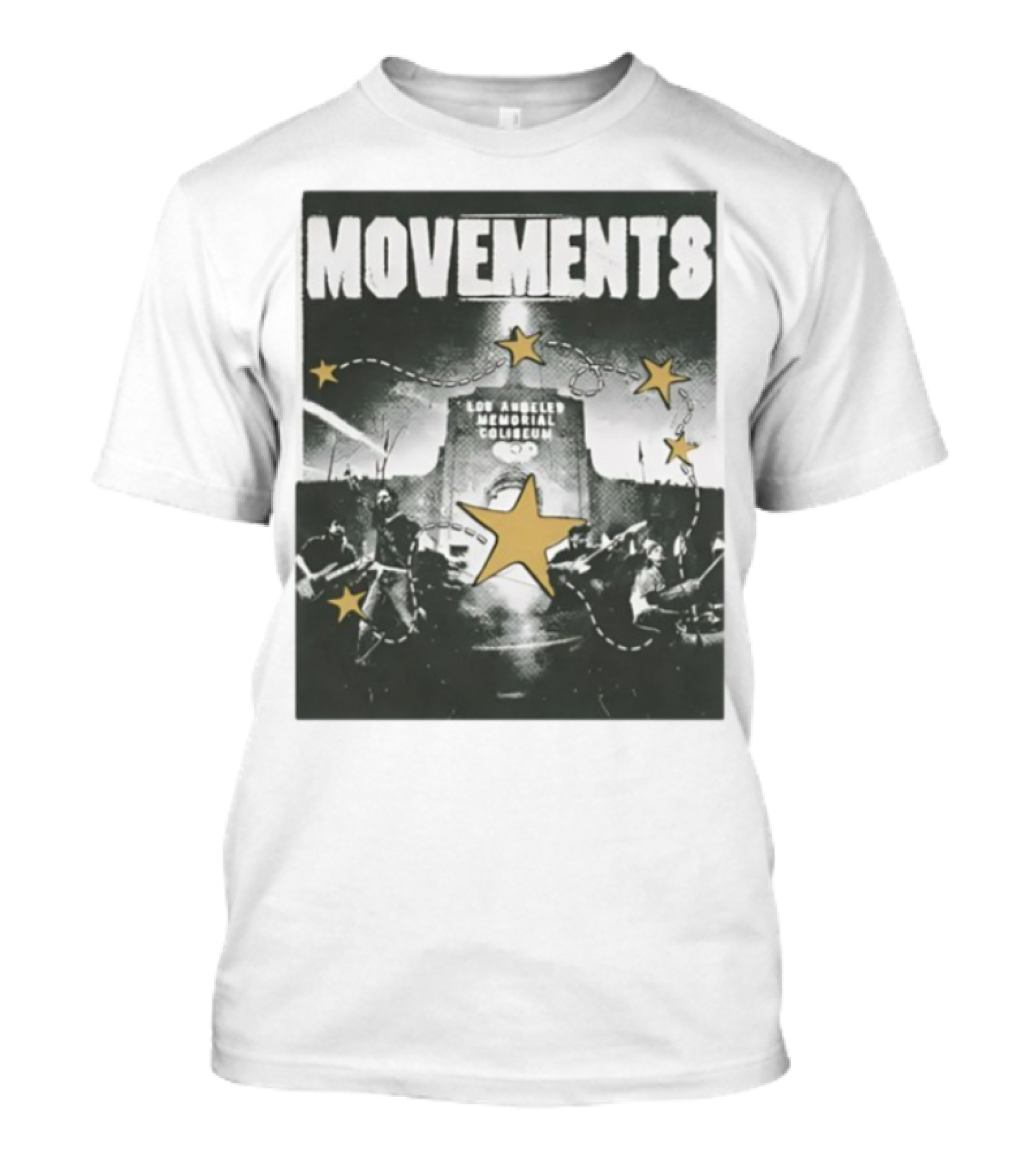 Movements Los Angeles Memorial Coliseum Starry Night Design T-Shirt