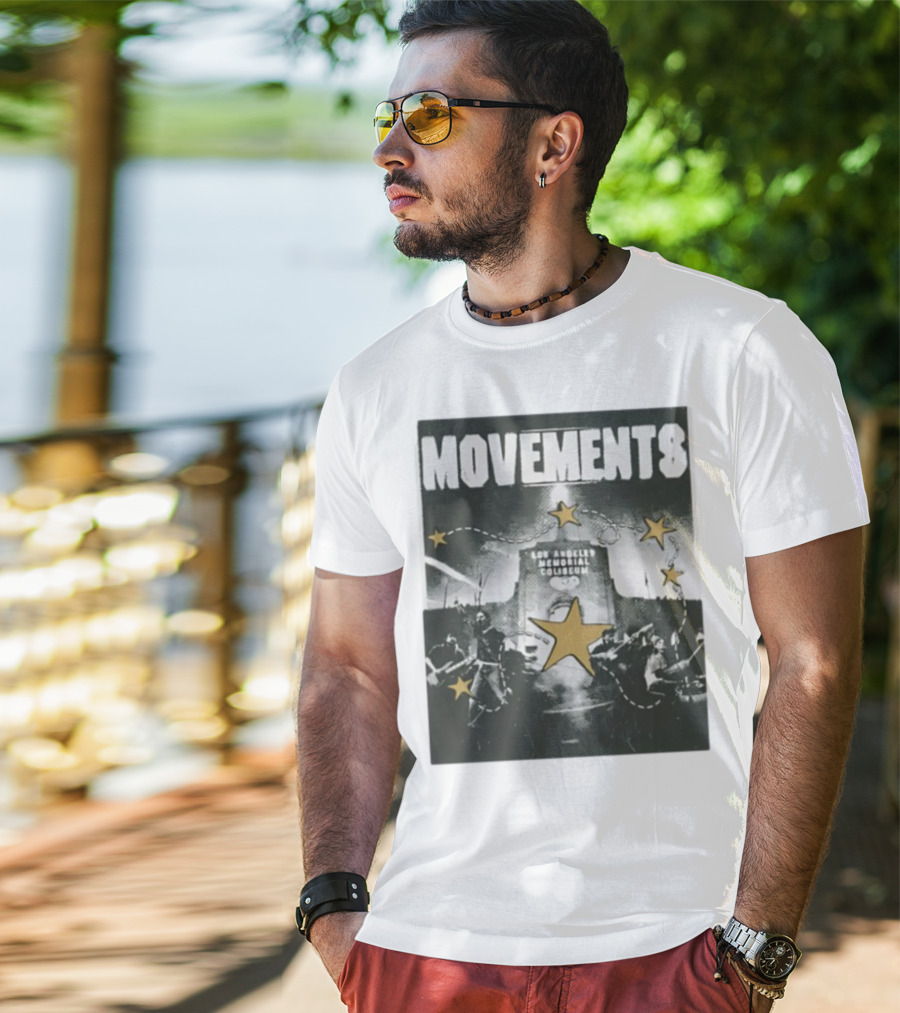 Movements Los Angeles Memorial Coliseum Starry Night Design T-Shirt