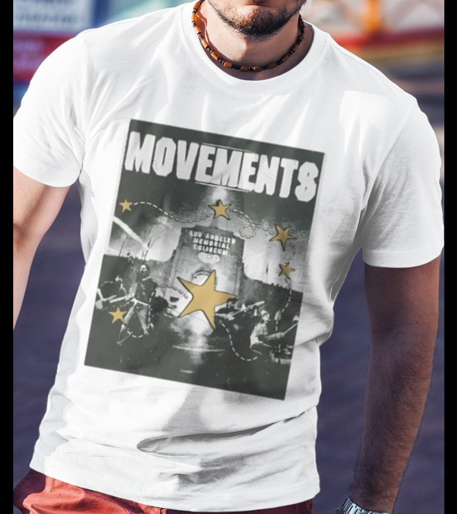 Movements Los Angeles Memorial Coliseum Starry Night Design T-Shirt