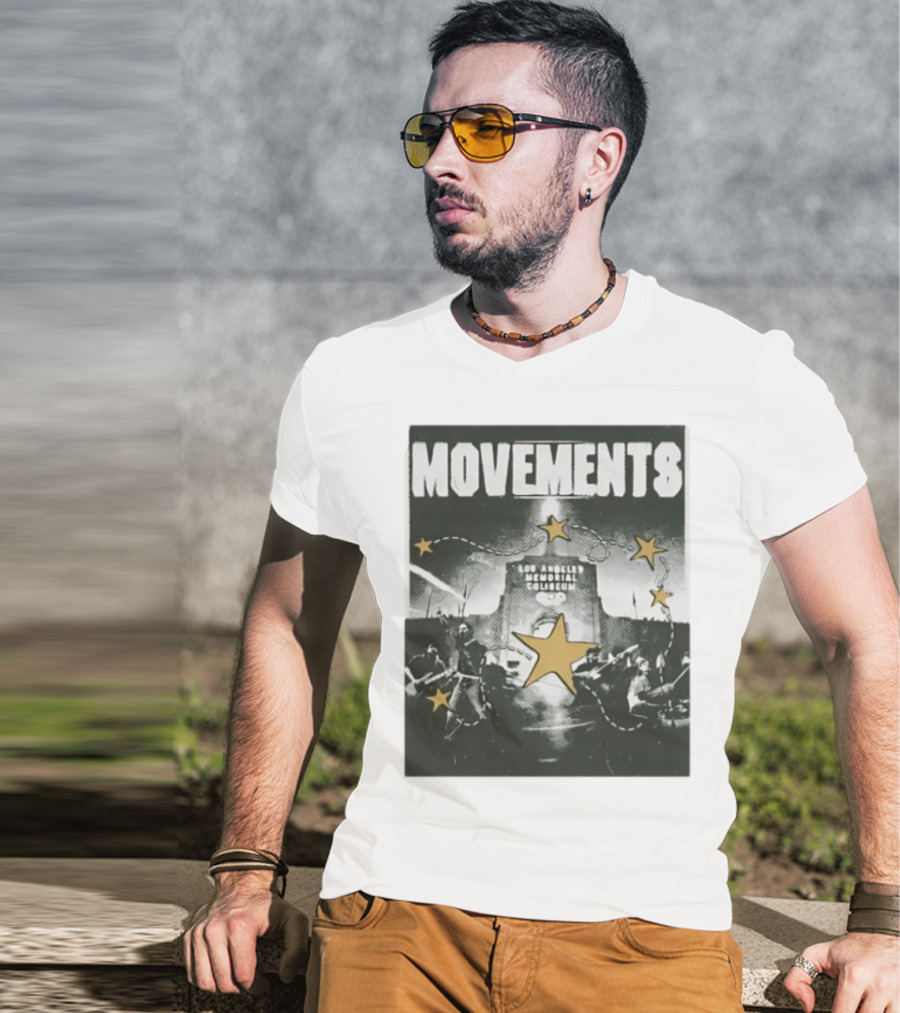 Movements Los Angeles Memorial Coliseum Starry Night Design T-Shirt