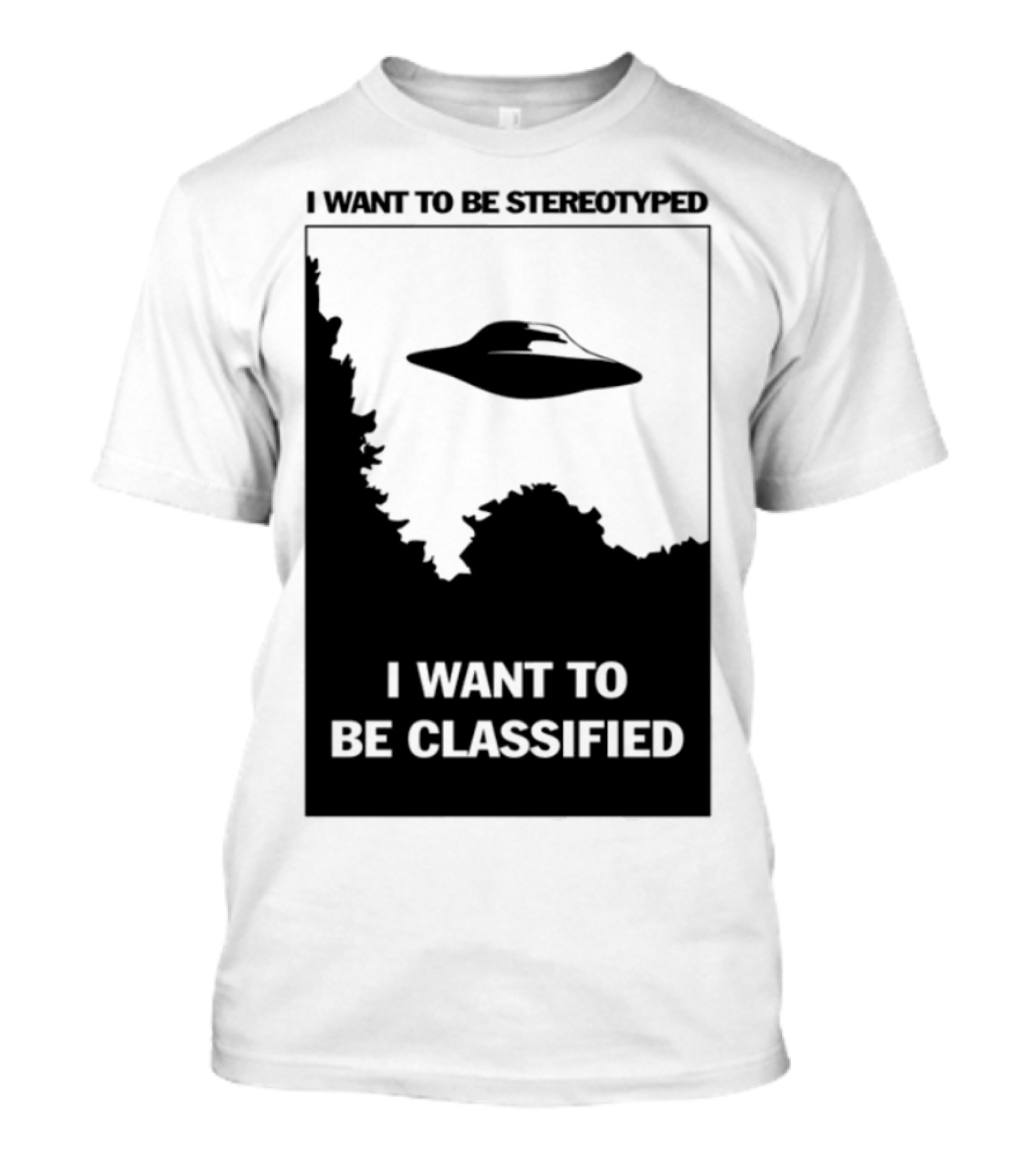 Milo Goes To Quantico Heaven Baby Angel Wings I Want To Be Stereotyped I Want To Be Classified T-Shirt