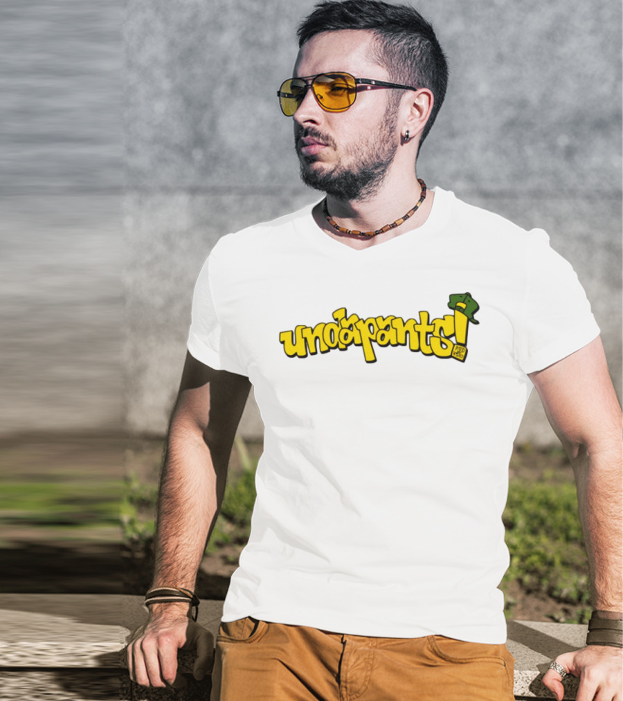 Podmeetsworldshow Undapants Retro Cartoon Style T-Shirt